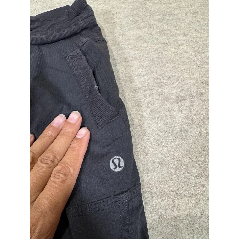 lululemon athletica Black Wide-Leg Track Pants